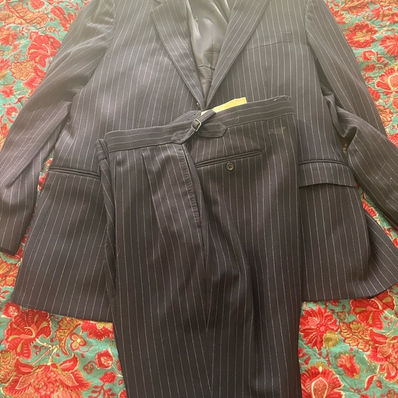 Polo Ralph Lauren wool pinstriped suit - Picture 1 of 15